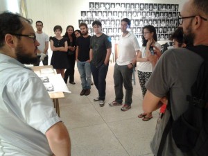 workshop com Júlio Martins na Galeria da Ufes